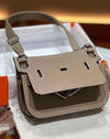 Sac H taupe 100% cuir