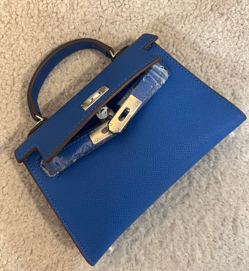 Sac à main bleu roi
