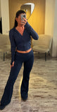 Ensemble gym bleu nuit