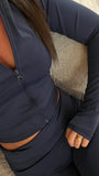 Ensemble gym bleu nuit