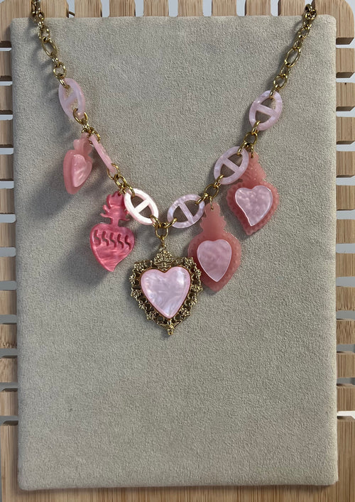 Collier 4 rose