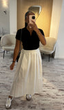 Longue jupe  blanche