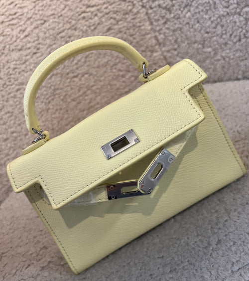 Sac à main jaune pastel