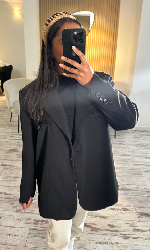 Blazer oversize noir