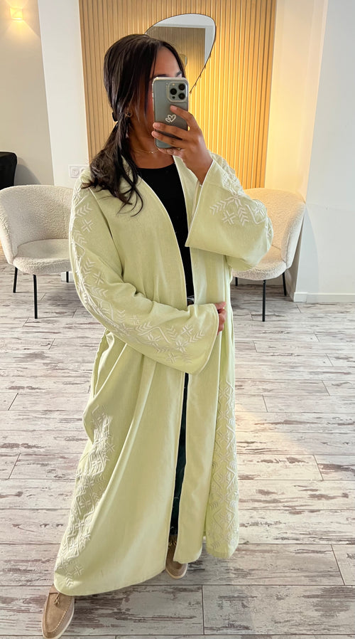 Kimono broderie blanc