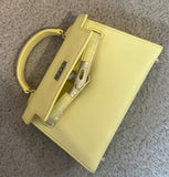 Sac à main jaune pastel