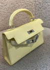 Sac à main jaune pastel