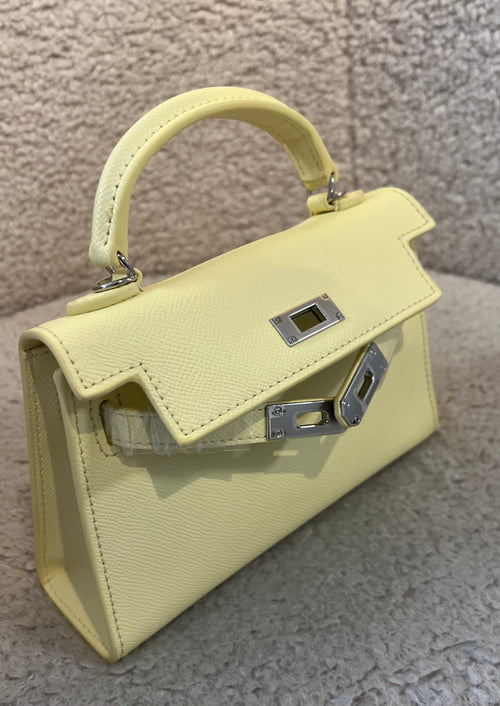 Sac à main jaune pastel