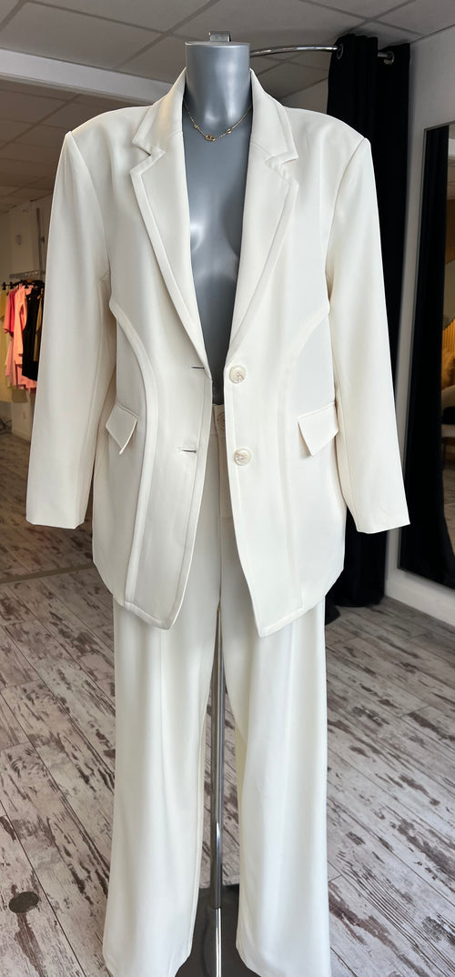 Pantalon Classic blanc cassé